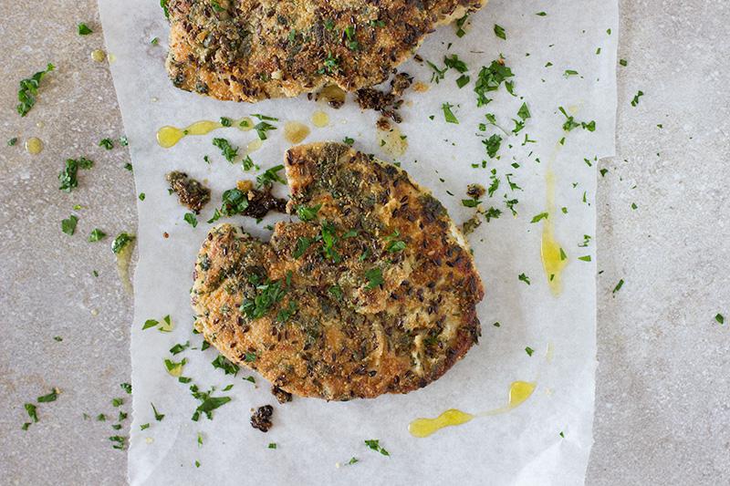 jessica cox herb crusted chicken schnitzel by jessica cox